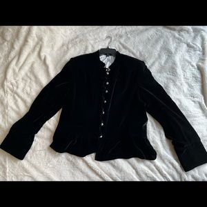 Black velvet S & D jacket